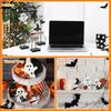 Set of 3 Ghostly Halloween Tabletop Decors Specter Figurines Ornament Wood Crafted Halloween Tabletop Accent
