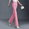 Karotten-Micro-Flare-Hose - Sommer-Mode 2025, Schlankmachend & Figurschmeichelnd, Vielseitig, Elastische Damen-Lange Hose