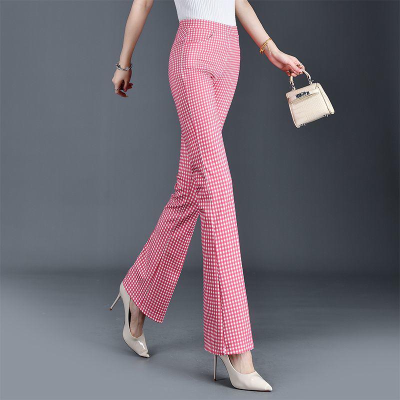 Karotten-Micro-Flare-Hose - Sommer-Mode 2025, Schlankmachend & Figurschmeichelnd, Vielseitig, Elastische Damen-Lange Hose