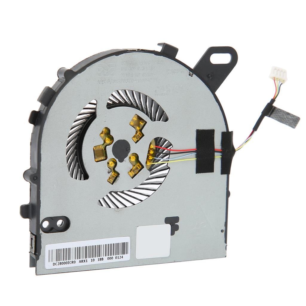 For Inspiron 15 Fan DC 5V Powerful Heat Dissipation 4 Pin Power Connector Sturdy Durable Metal CPU Cooling Fan for DELL