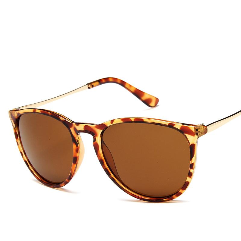 Popular Metal Frame Vintage Sunglasses Women Men Round Sun Glasses Eye Glasses For Male Female Reflective Film Sunglasses