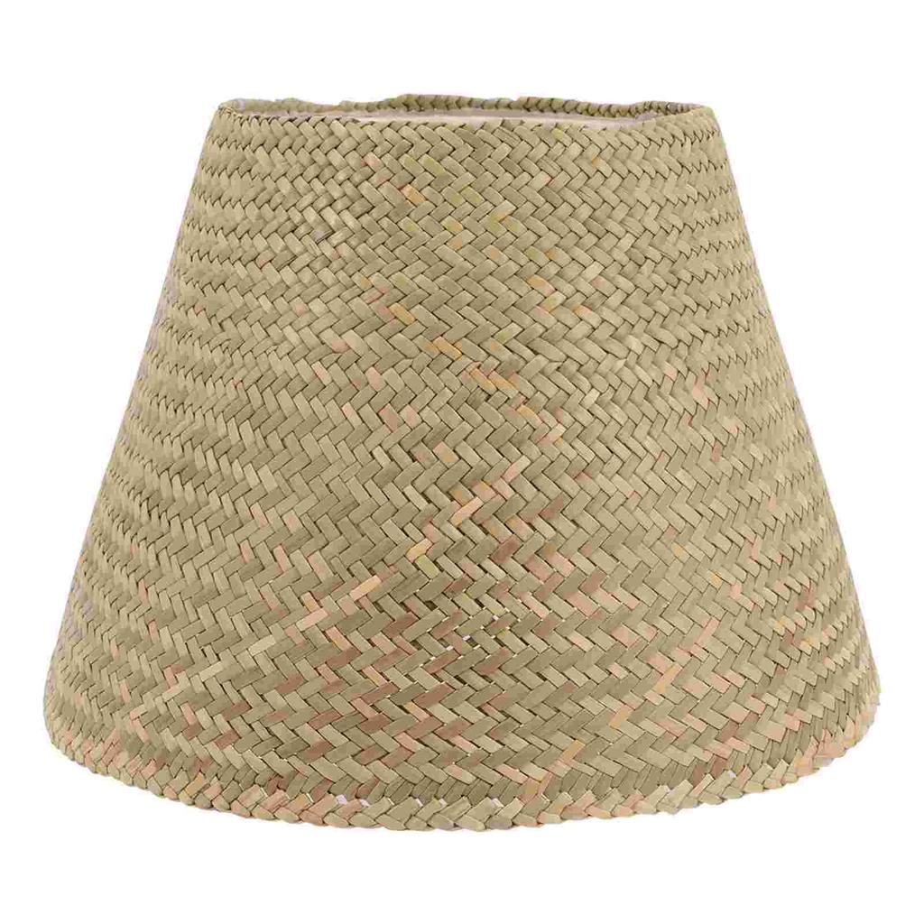 Rattan Lamp Shade Decorative Wicker Lamp Shade Replacement Chandelier Lamp Clip On Bulb Ceiling Pendant Fixture For Table