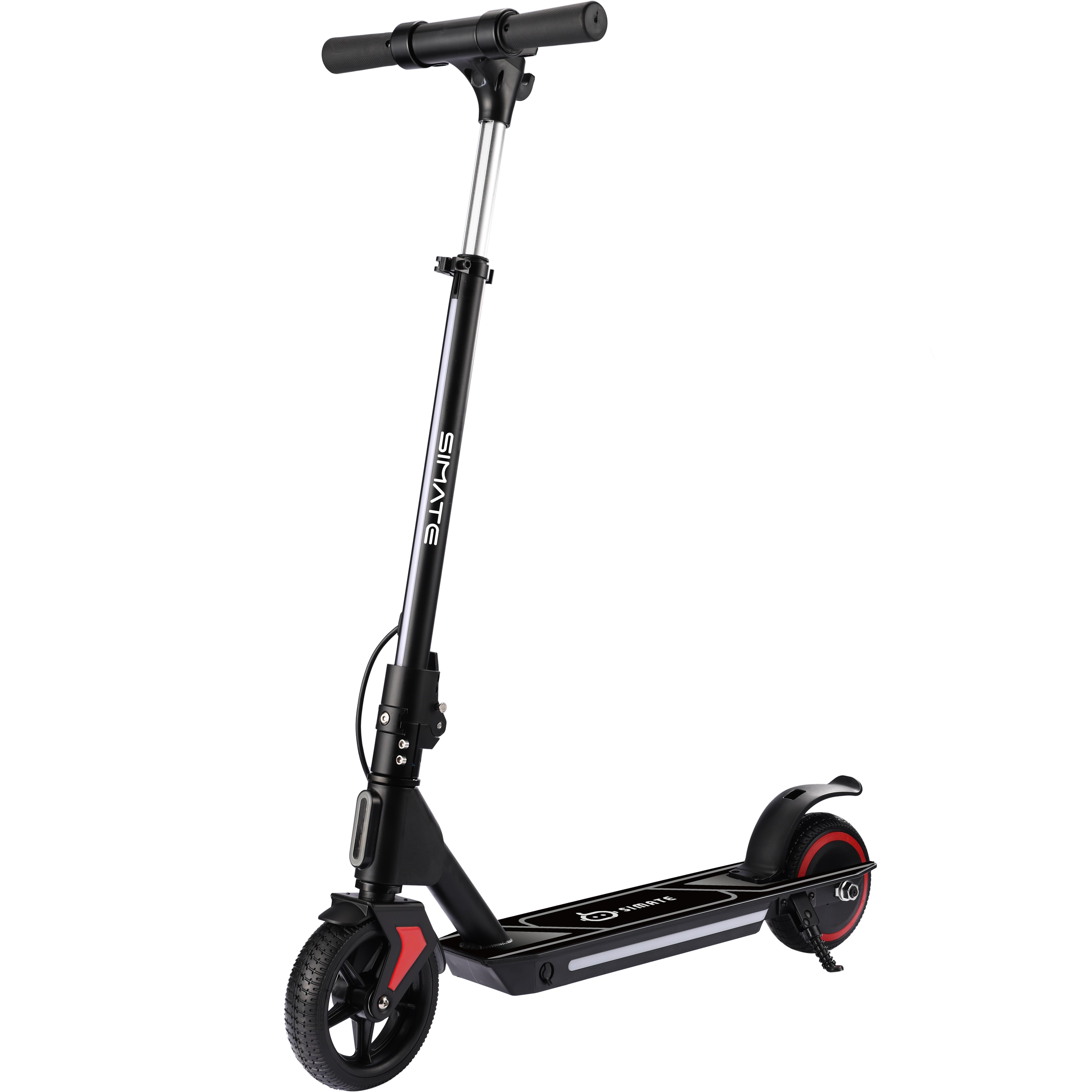 Simate S2 Pro Patinete Eléctrico Plegable para Niños para Exterior Batería 21.6V2.5Ah Neumáticos de 6.5 Pulgadas Paseo Divertido Seguro Conveniente Patinete Eléctrico negro