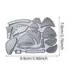 Metal Die Cuts Splicing Mushroom Embossing Stencil Cutting Dies for Card Making Scrapbooking Paper Craft DIY Template