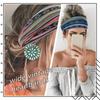 Bohemian Headband with Wide Edges, Knotted Bouquet, Ethnic Style Headband, Sweat Absorbing and Stopping