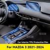 For MAZDA 3 -2024 Anti-scratch Car Door Center Console Media Dashboard Navigation Car Accessories TPU Protector Film