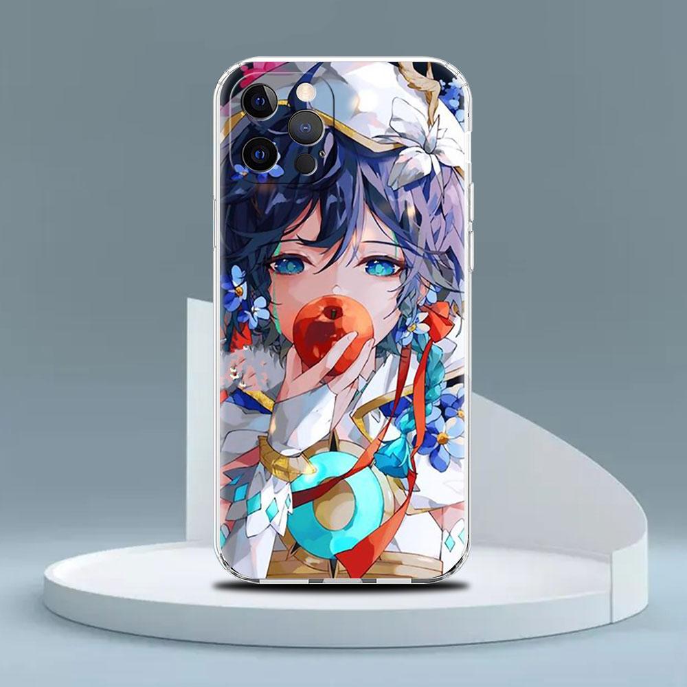 Genshin Impact Raiden Shogun Baal Clear Case For Apple iPhone 13 11 14 12 Pro 7 8 Plus XR X XS Max 6 6S 13Pro Phone Cover