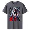 T-shirt Oversize a Maniche Corte Grigio Chiaro Lavato Vintage con Raffigurazione di Spider-Man: Across the Spider-Verse Miles Morales che cade attraverso la città Dinamico