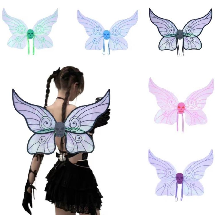 Butterfly Wing Costume for Girl Cosplay Party Halloween Christmas Birthday Halloween Cosplay Fairies Wing Costume