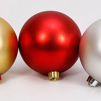Festive Ornament 15CM Christmas Ball Matte Finish Ball Shape New Year Decoration Ceiling Decoration Bar Ceiling