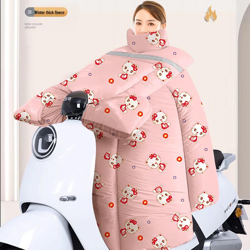 

Large Winter Electric Scooter Windproof Quilt with Shoulder & Leg Protection
