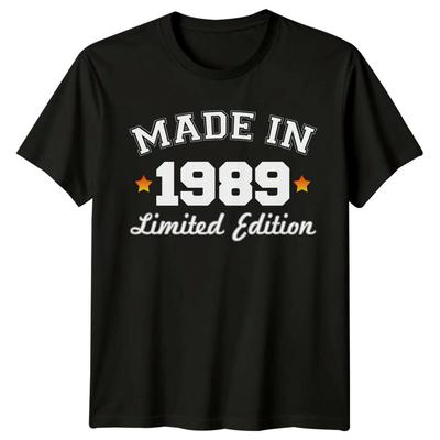 Made In 1989 Mens T Shirt 37th Birthday Gift Vintage Thirtyseven Year Old a Unisex T-Shirt