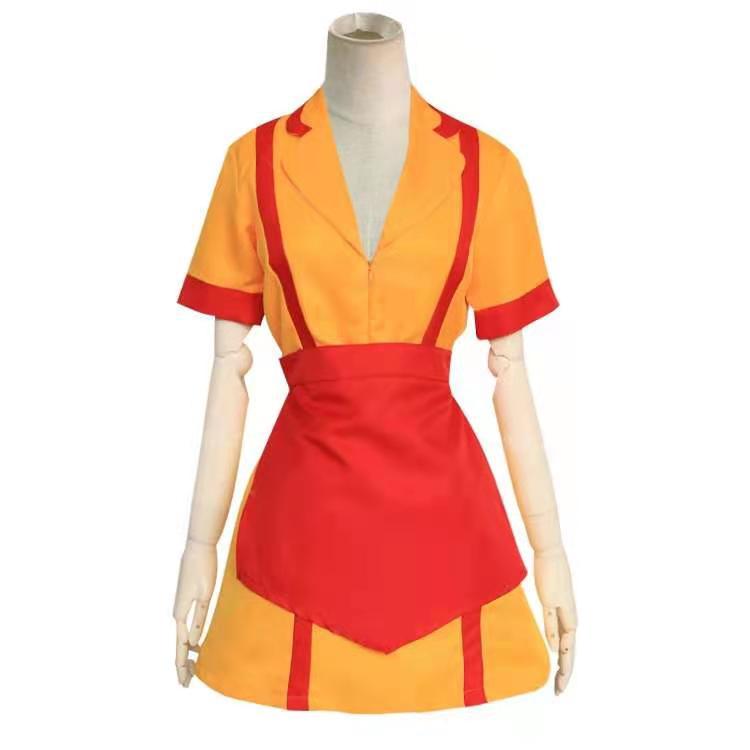 American drama same bankrupt sister cosplay clothing bar fast food maid work clothes performance clothing