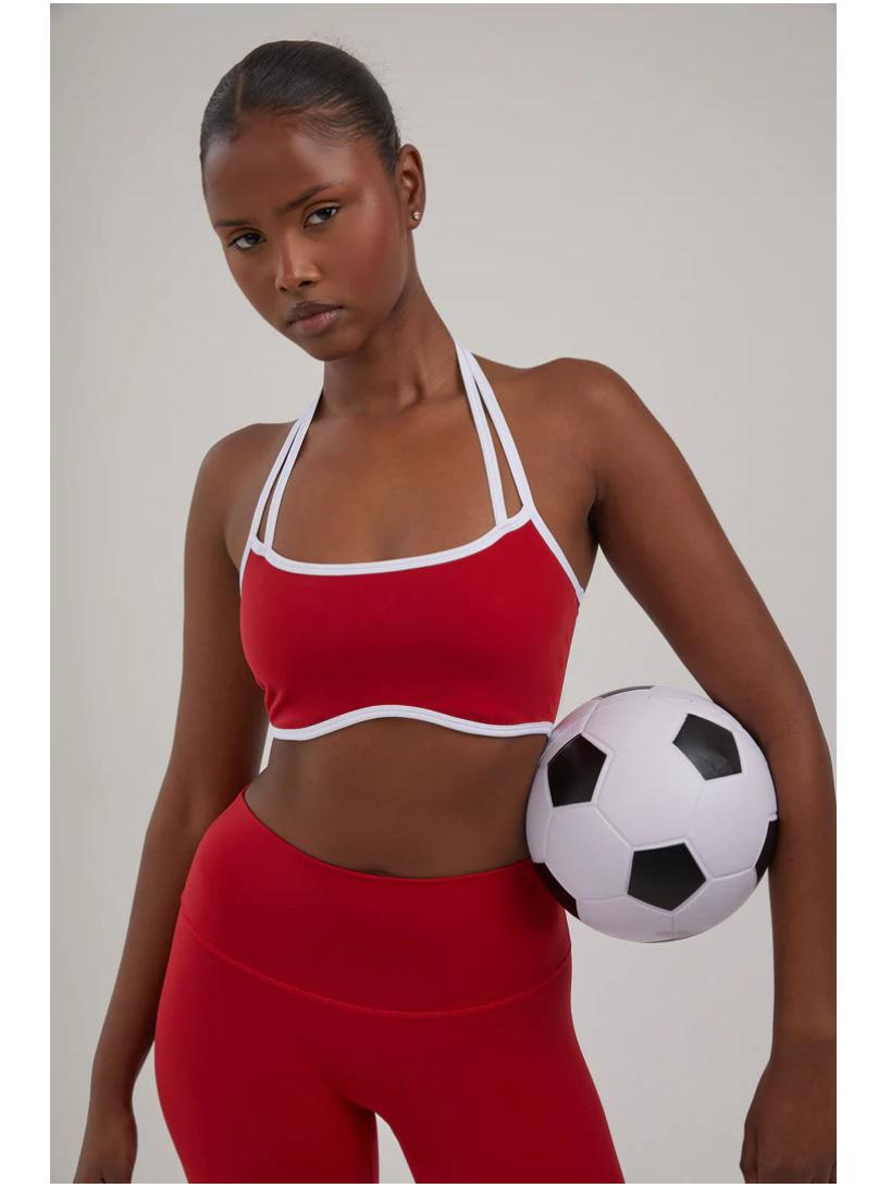 

Women s Yoga Set: Color Block Halter, Open Back, Shockproof, Slimming, and Comfortable Fitness Attire Medium