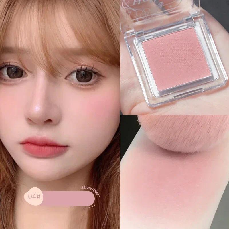 

Одноцветные румяна телесного цвета для макияжа, натуральные матовые, стойкие румяна, тени для век, ретушь, косметика, персиково-розовый 04#