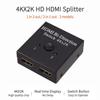 4K 60Hz HDMI Switch 2 Ports 2 In 1 Out HDMI-kompatibler Video-Splitter für Laptop PC Xbox PS3/4/5 TV-Box zu Monitor Projektor