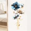 Watercolor Yumeiren Flowers Wall Stickers for Bedroom Living Room Home Decoration Wall Decal