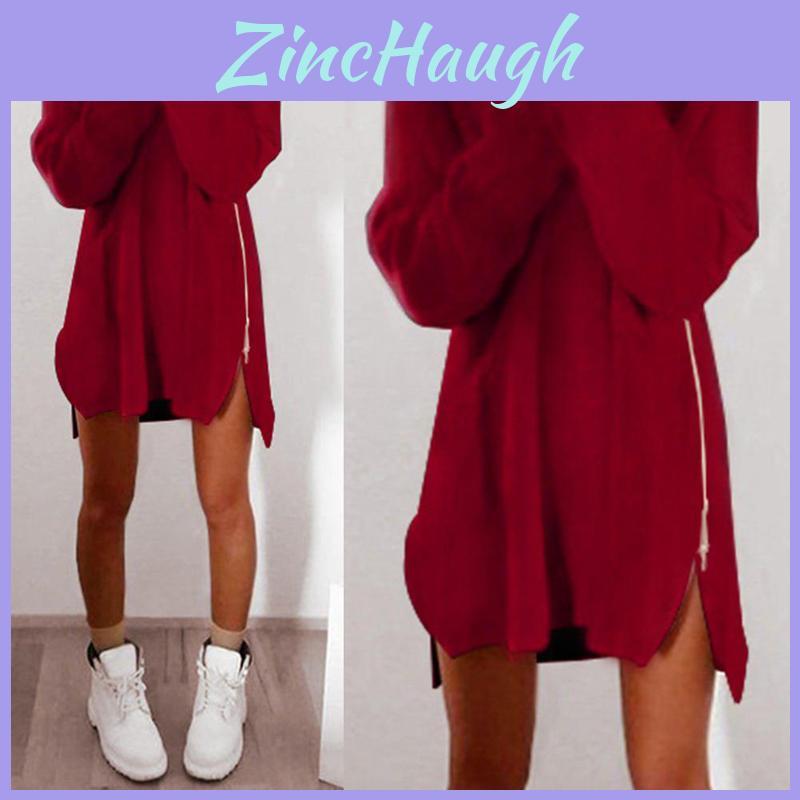 Luxurious Womens Jumper Knitted Sweaters Dress With Solid Casual Long Sleeves