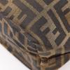 Fendi Zucca Handbag Tote Bag Brown Nylon Canvas Unisex Used