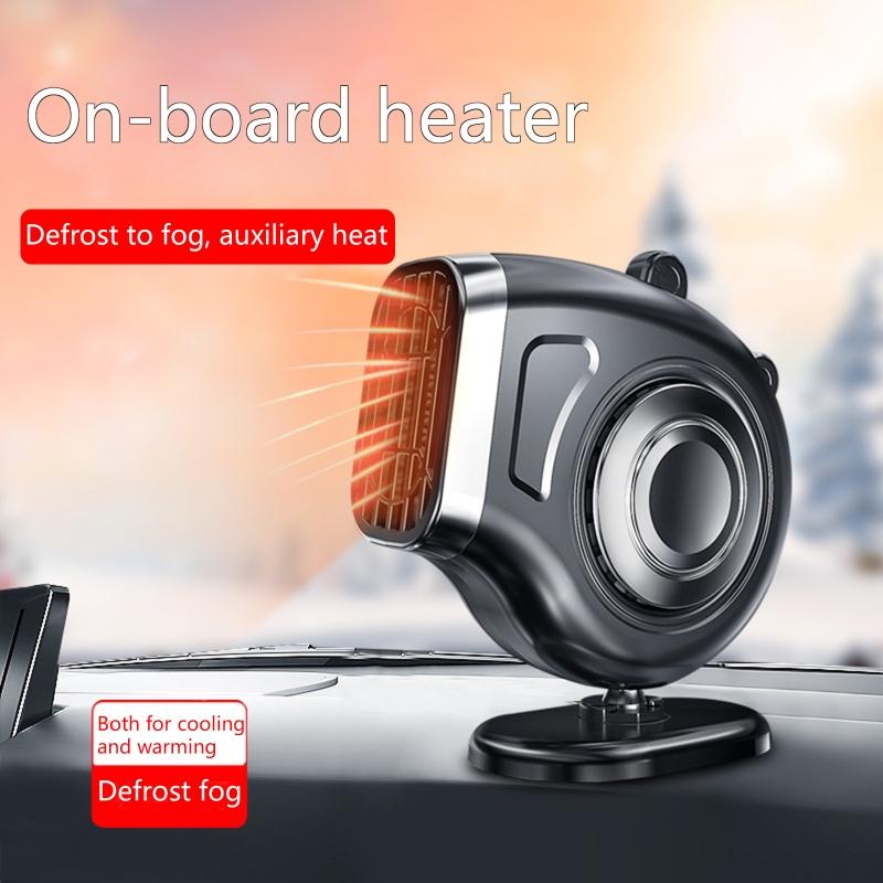 Portable Car Heater Fan Anti-Fog 12V 150W Fan Windshield Defroster Auto Warmer Air Blower Vehicle Demister Heating Dryer