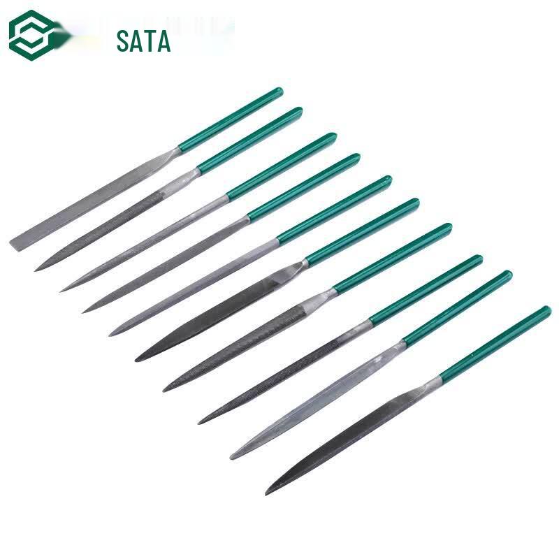 SATA 03803 Precision Assorted File Set (10-Piece, 5x180mm)