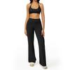 JYL Quick Dry Brushed Yoga Set Hollow Back High Waist Outfit