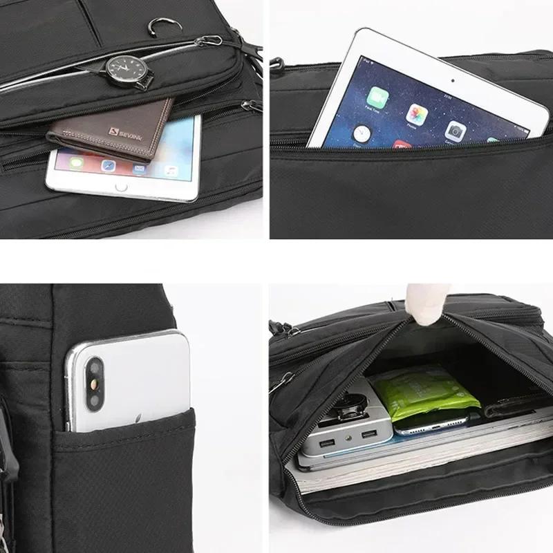 2024 New Shoulder Men'S Bag Waterproof Oxford Luxury Design Crossbody Handbag Large Capacity Messenger Bags For Men