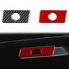 Red Carbon Fiber Co-pilot Glove Box Handle Cover Trim For Jeep Cherokee 2014-18