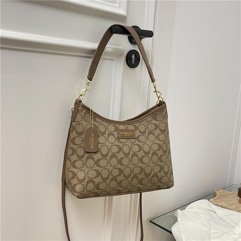 Light Luxury, Commuter Tote Bag Women's 2025 New Armpit Large-capacity Printed Shoulder Messenger Bag