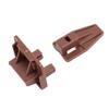 10 set Brown Drawer Slide Glides With Screws Drawer Replacement Parts Drawer Track Guide  Nightstand