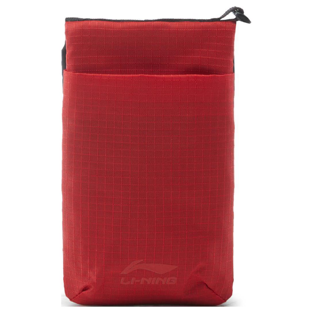 

New LiNing Rijin Doujin Collection Polyamide Shoulder Bag, Crossbody Bag, Cell Phone Pouch Unisex Vermilion ABDV021-2 10.9*2.5*18.0CM