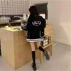 Street Style Girl Academy Baseball Jacket: 2025 Trendy Casual Loose Hoodie for Spring/Autumn