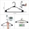 SONGMICS Non-Slip, Space-Saving 20-Piece T-Shirt Hanger Set with Notches, Keeps Laundry in Shape, Protects Collars, and is Non-Marking, Thin Plastic,