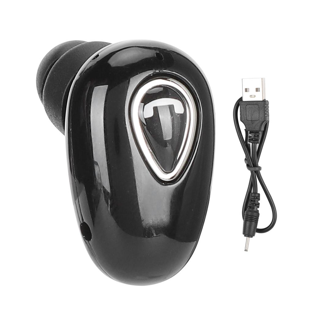 YX01 Portable Bluetooth Headset Earphone Excluding Charging Box Subwoofer HD CallBlack