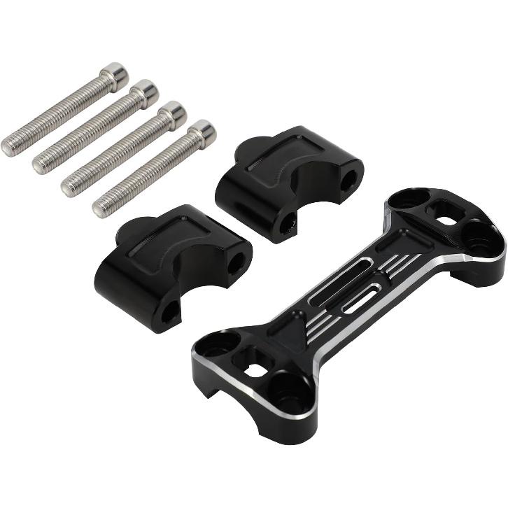Handlebar Risers for Hawk 250,CNC Motorcycle Riser Handle Bar Clamp Mounts for 22.2mm Handlebar Hawk250/Hawk 250cc(Not Fit Hawk 250 DLX) - Black