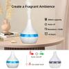 2-in-1 Wood Grain Humidifier & Essential Oil Diffuser, 300ml USB Desktop Hydration with Aroma Oils