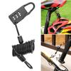 2PCS 3 Digit Bicycle Cable Lock Mini Motorcycle Helmet Lock Durable Bike Password Lock  Bicycles