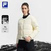 FILA Explorer Minimalist Lightweight Warm Outdoor Woven Down Jacket Women outerwear Dew-White A11W547903FIV