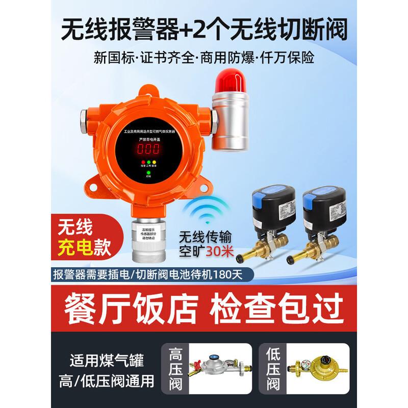 MDNG Wireless LPG Leak Detector with Auto Shut-off Valve CN plug (adapter included)