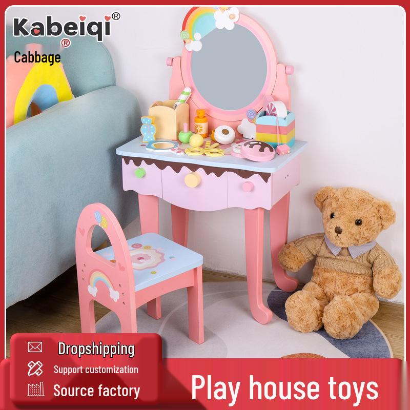 Rainbow Princess Makeup Table & Playset for Girls
