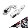 For Series Racer 32Mm 1-1/4" Footpegs Connector Bracket Engine Guard Motorcycle Replacement Parts Black