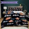 Men Colorful Pajamas Threepiece Set Without Core 1 Duvet Cover 2 Pillowcase Without Core Bedding Set Soft And Comfortable