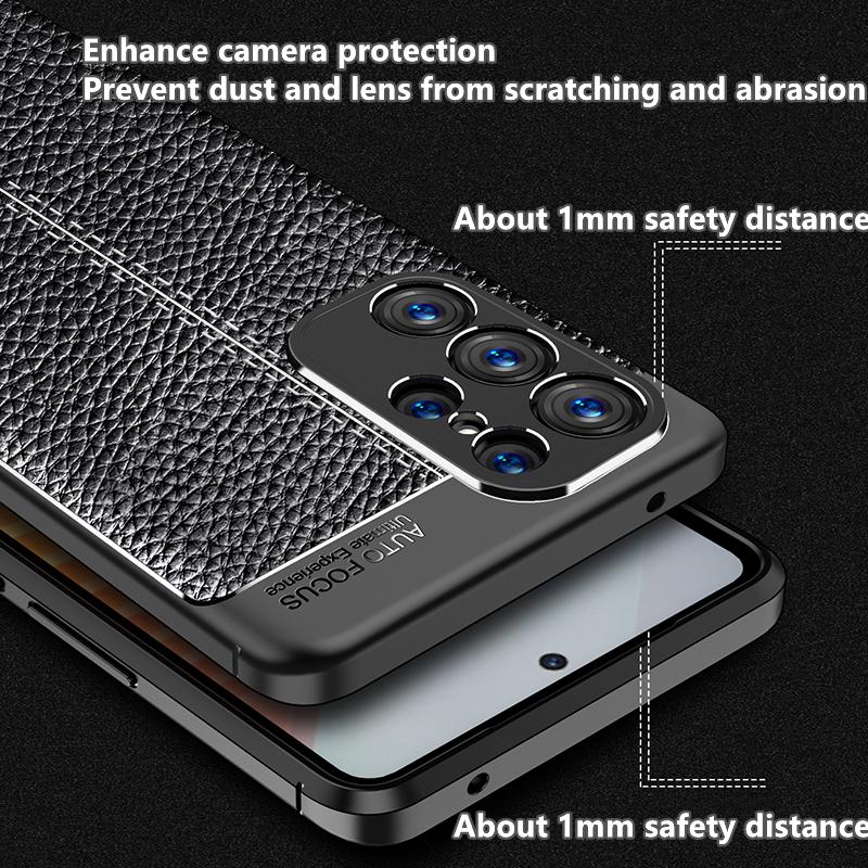 For Cover Samsung Galaxy S24 Ultra Case Samsung S24 Ultra Capas New Shockproof TPU Bumper Leather Fundas Samsung S24 Ultra Plus