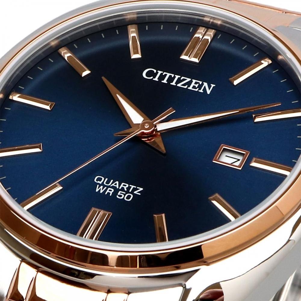 Citizen Citizen Quartz Men S Watch Bi5104 57l Blue Dial Silver X Pink Gold overSeaS Model [parallel Imported Product] Blue Bi5104 57l