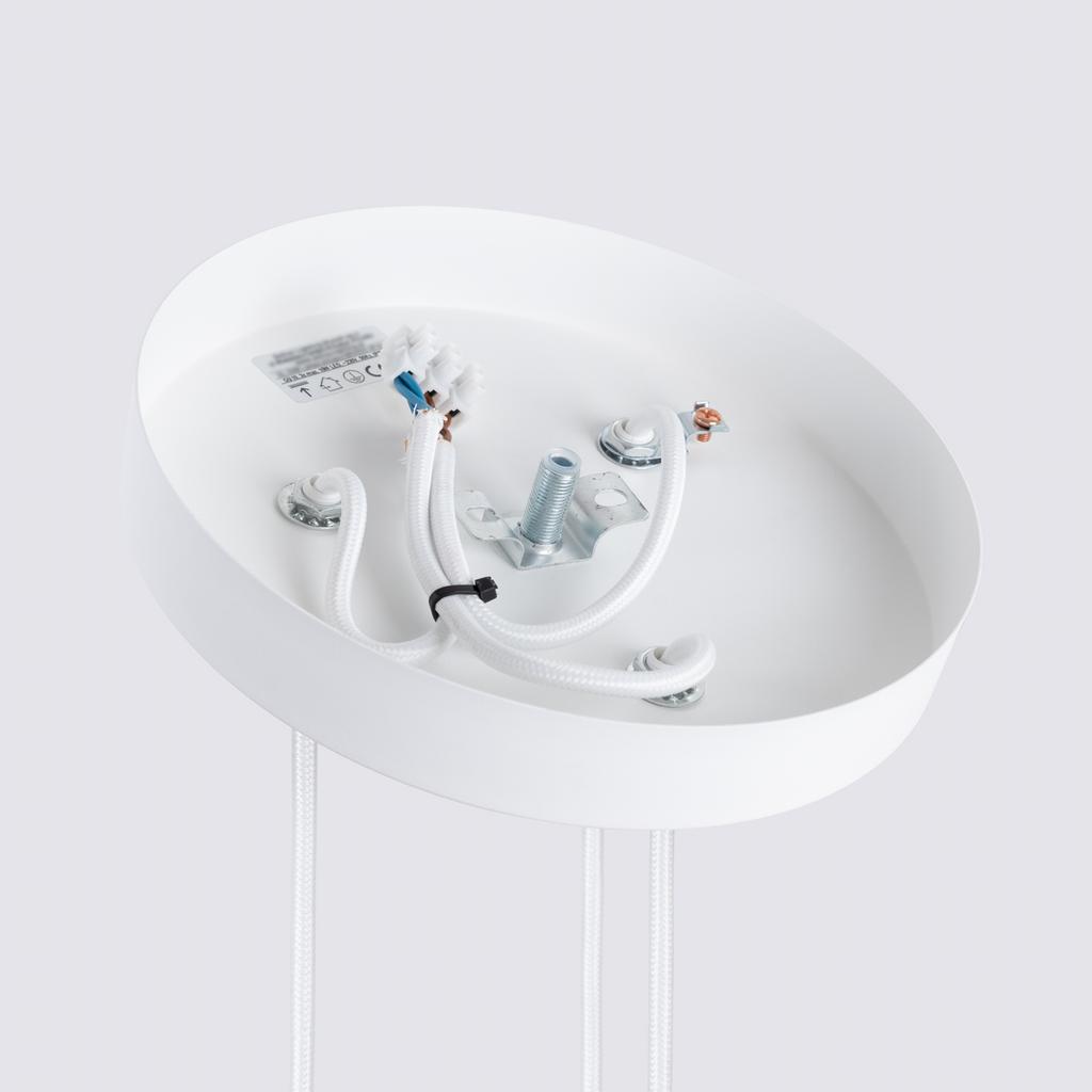 Lampa Wisząca Amber 3 Gu10 Biały Alu Lumilo 15.531.38