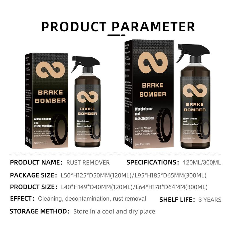 Felgenreiniger Autodetaillierung Bremsstaubentferner Felgen- und Reifenreiniger Leistungsstarker und sicherer Auto-Felgenreiniger-Spray für Aluminiumfelgen