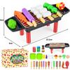 YongnKids 35 Pieces Pretend Kitchen Barbecue Pretend Play Kitchen Play Pretend Pretend Gift Set, Toy, Toy, Set, Cooking, Food, Yakiniku, BBQ,