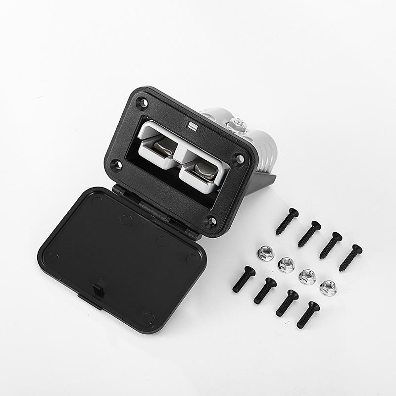 2pcs 50A/120A/175A Cable Connectors Plug For Anderson Plug Connector Flush Mount Bracket Panel Cover For Caravan Camper
