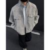 Men's PU Leather Jacket - High-End Retro Stand-Up Collar for Spring & Autumn