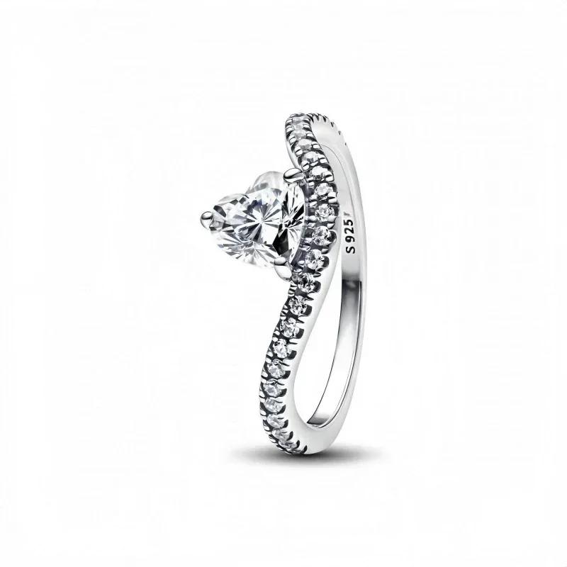 copper Double Heart Ring Bow Starfish Crown Bow Moon Rings Ideal For Women Fine Jewellery Wedding Party Valentines Day Gift